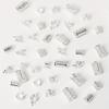 40PCS Metal Cuff Clips Dreadlocks Beads Hair Braiding Hair Braid Tubes Mixed Hair Rings Set  Men