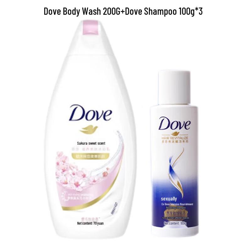 

Dove Cherry Blossom Nourishing Body Wash & Shampoo Set