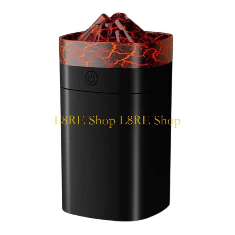 L8RE Portable Air Purifiers 400ml Small Cool Mist Volcano Humidifier LED Night Light USB Desktop Humidifier 2 Mist Modes