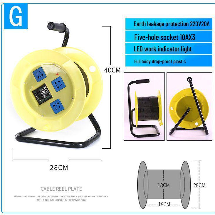 Portable Movable Cable Reel Winder and Roller Spool