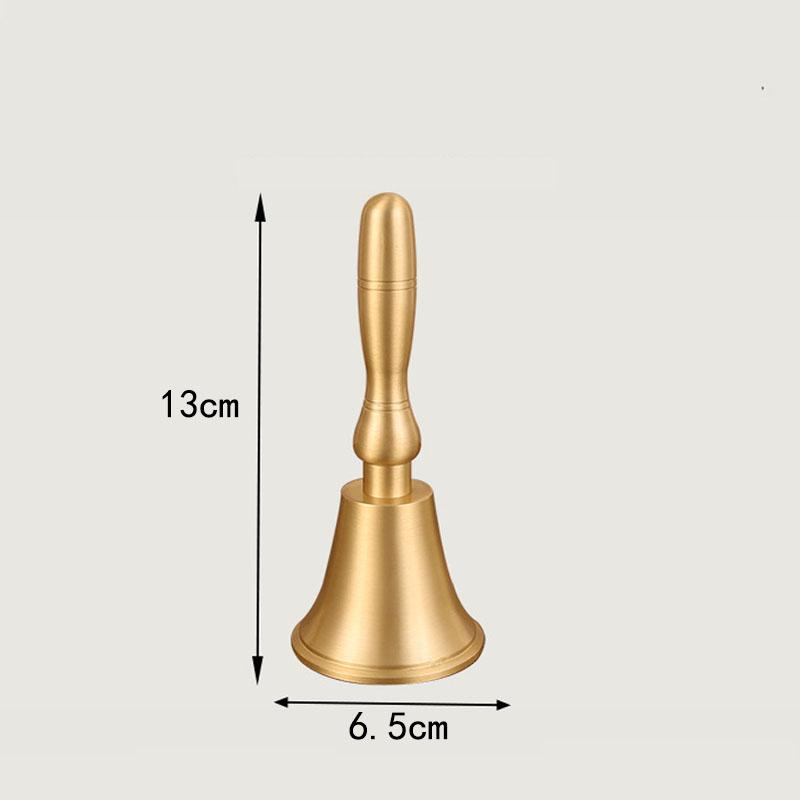 1pc Vintage Metal Hand Bell Toys Kids Playset Service Handbells Wedding Decoration Handbells for Adults