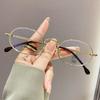 0 -600 Metal Myopia Glasses Small Circular Retro Anti Blue Light Glasses Business Unisex Eye Protection Eyewear Accessories