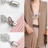 2 pcs of clothes clip brooch clip vintage clothing sweater cardigan shawl dress brooch clip shirt clip girl ladies