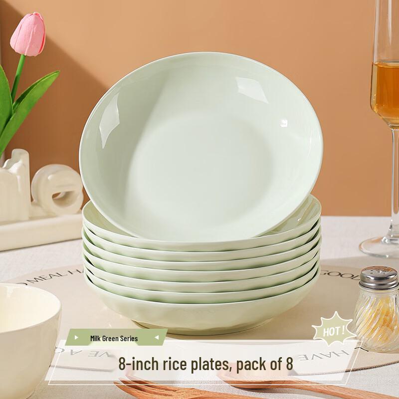 Ru Han Cream Stone Pattern Ceramic Dinnerware