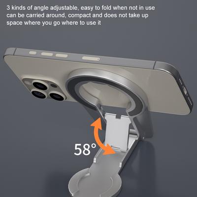 Doppelseitiger magnetischer faltbarer Ständer für Handys Tablets Kompakt Verstellbare Blickwinkel Schreibtischhalter