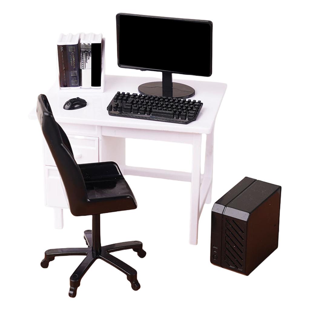 Miniatur-Bürotischmodell mit lebensechten Merkmalen zur Ausstellung und für kreative Hobbyisten