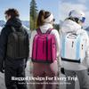 Waterproof Ski and Snowboard Gear Backpack Structured with Ski-Boot