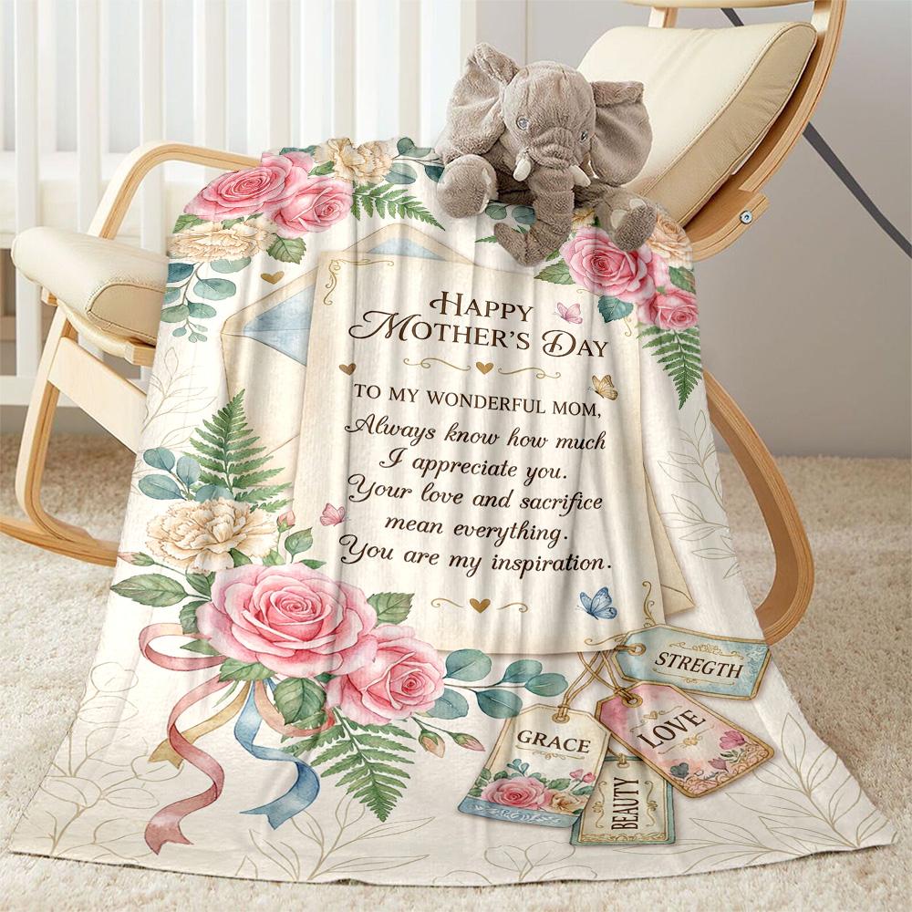 Mother's Love And Strength Blanket Suitable for sofas,travel, living rooms also a good gift for friends and family Suitable for all seasons.