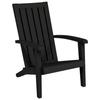 VidaXL Chaises de jardin Adirondack lot de 2 noir polypropylène 364167