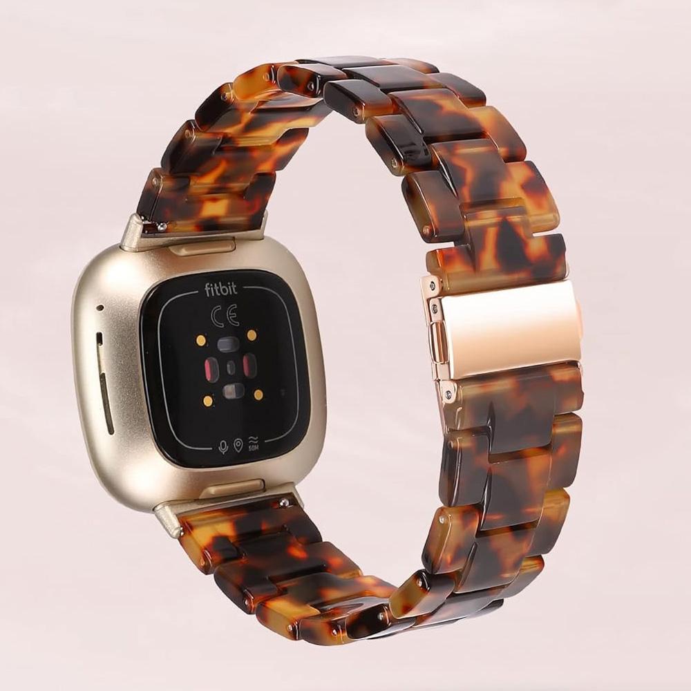 

Resin Watch Band for Fitbit Versa 4/Sense 2/Versa 3/Fitbit Sense Lightweight Adjustable Fashion Bracelet Wristband Replacement Daimao