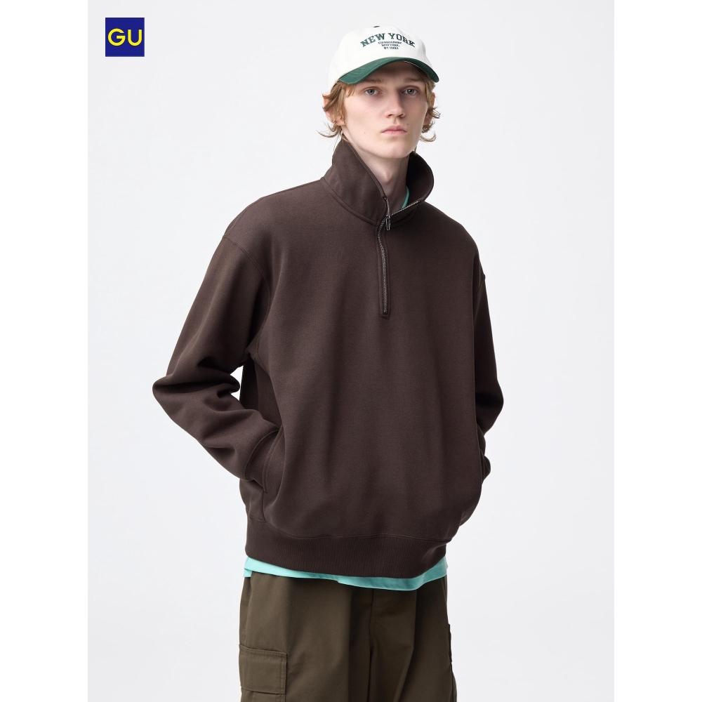 Uniqlo Gu Heavy Weight Sweat Half Zip Pullover