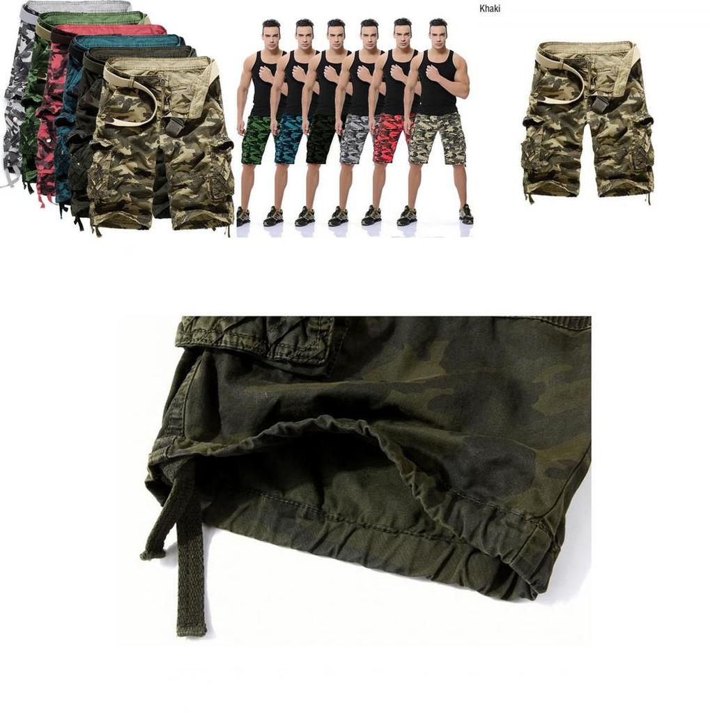 Premium Quality Men Sport Camouflage Cargo Shorts With Military Combat Design