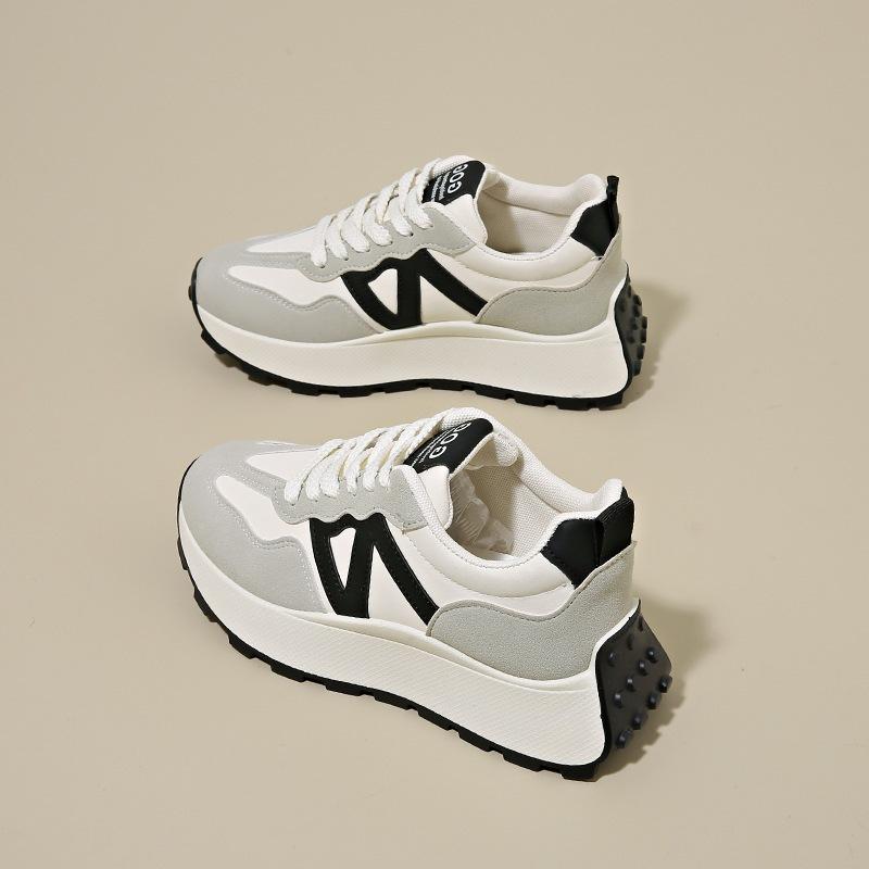

Waffle small waist spring 22 new dad shoes lightweight casual sneakers hongjie 35