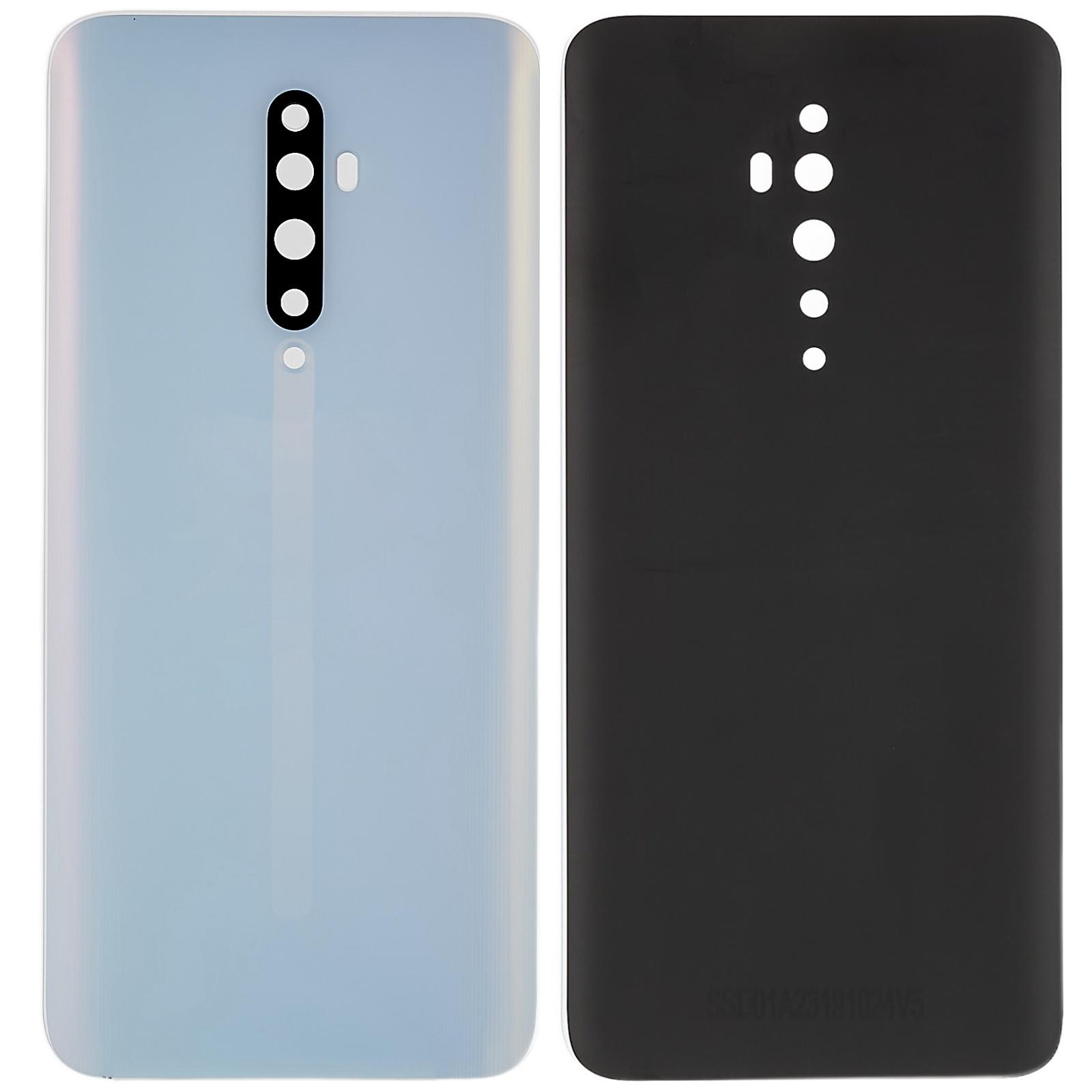 

Для мобільного телефону Oppo Reno2 Z Задня кришка акумуляторного відсіку Запасні частини для заміни (без логотипу) White