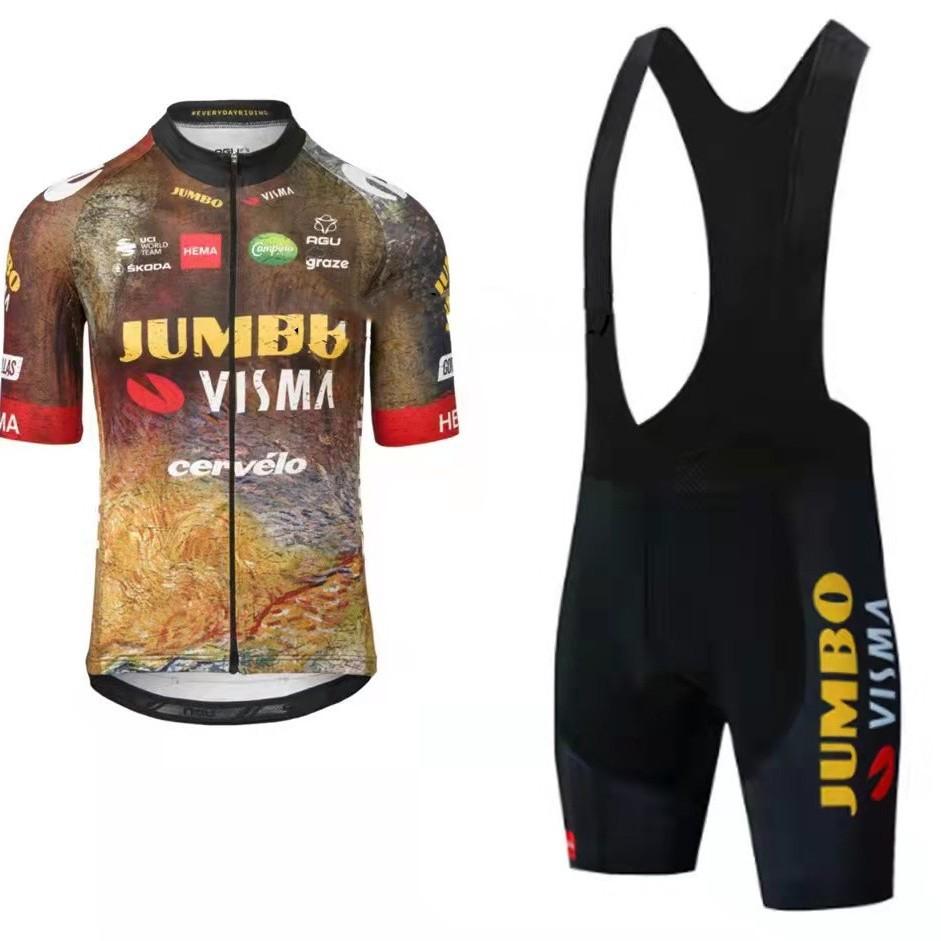 Team Edition Tour de France Cycling Suit Short Sleeve Suit Summer Men's Outdoor Breathable Mountain Bike Clothing