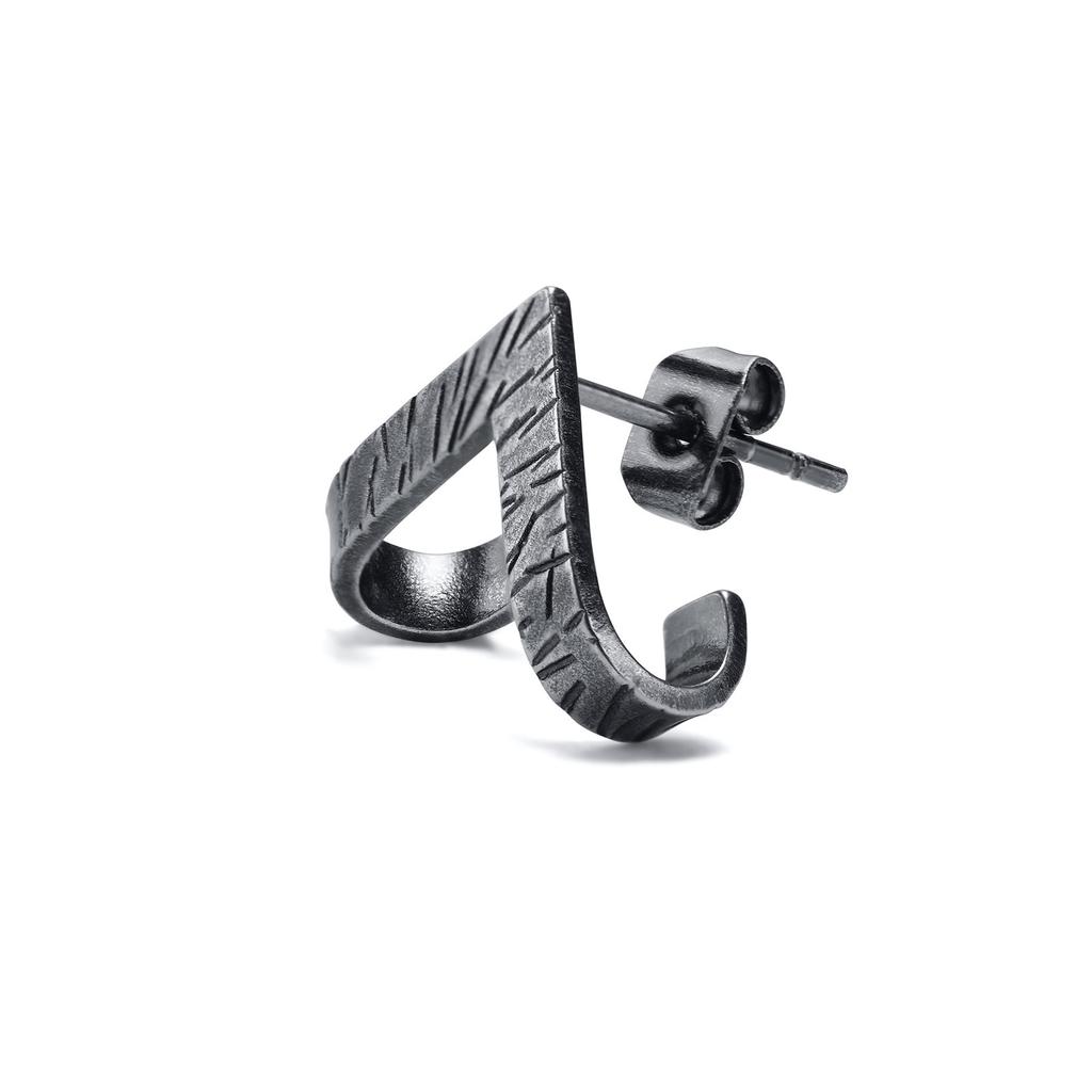 Vnox Retro Dragon Head Huggie, Vintage Stainless Steel Men Hoop Earrings, Cool Tranditinal Chinese Lucky Almut Boy Jewelry