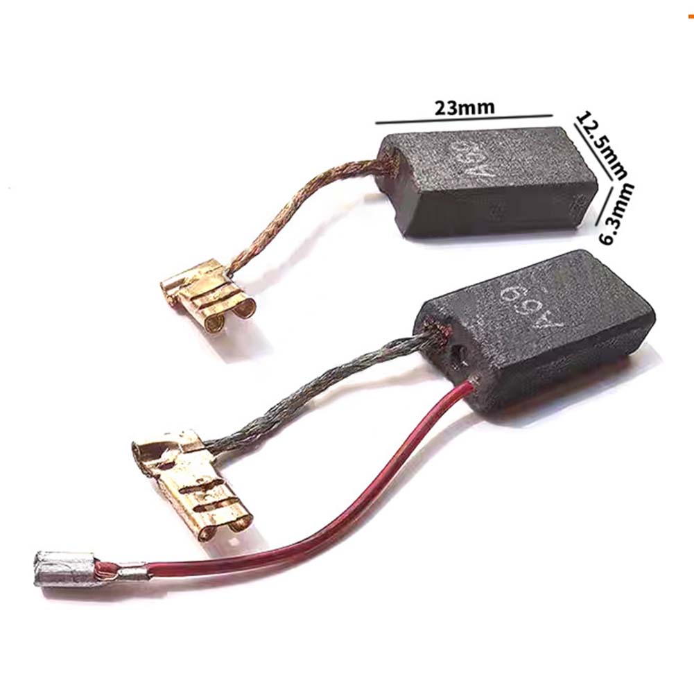 Replacement Carbon Brushes 2pcs for Bosch For 1617014144 1617014135 A69 6 3x12 5x23mm for GSH 5E Power Tool Motor Maintenance