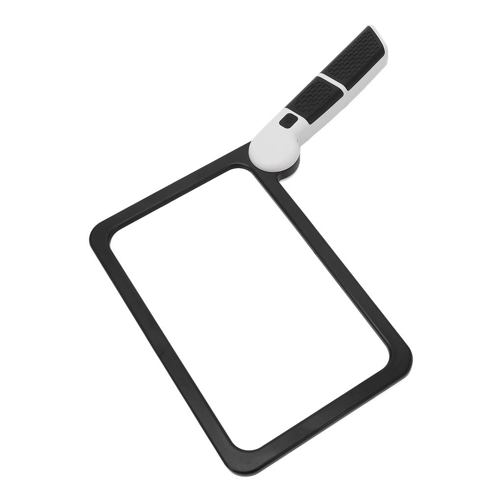 Folding Handheld Magnifying Glass 48 Light Chips 5X Magnification LED Reading Writing Magnifier