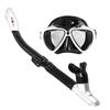 Lixada Snorkelmaske Snorkelsett Antidugg Svømmedykkerbriller med lett pusttørr snorkel