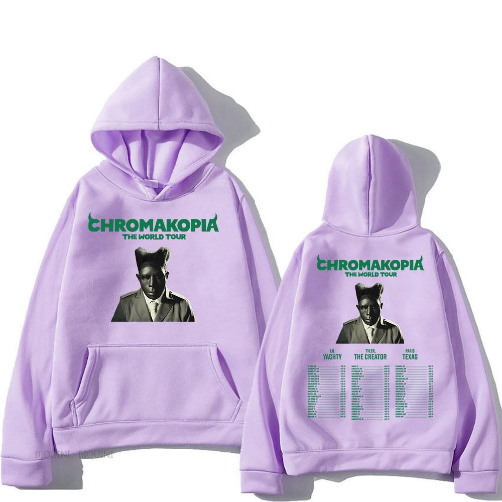 Chromakopia The World Tour 2025 Hoodies Rapper Tylerr The Creator Printing Sweatshirts for Winter Unisex Hoody