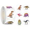 Jurassic Dinosaur Cartoon Stickers for Kids' Educational Rewards