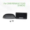 For 2008 RENAULT CLIO 9 Inch Car Radio Stereo GPS MP5 Android Player 2 Din Fascias Panel DashBoard Frame Cover