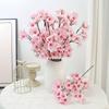 8pcs Artificial Cherry Blossom Branches - Leafless, Perfect for Home Decor & Wedding Floral Arrangements
