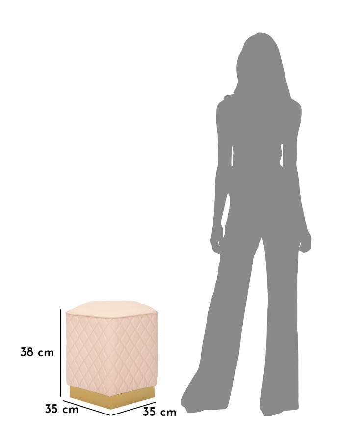 Taburet pentagonal Sharon Cm 35X35X38