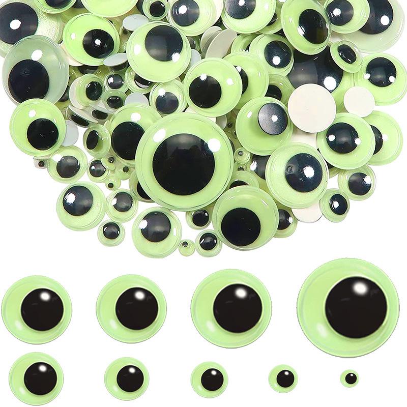 Adhesive Black & White Googly Eyes Assorted for DIY Crafts & Toy Accessories