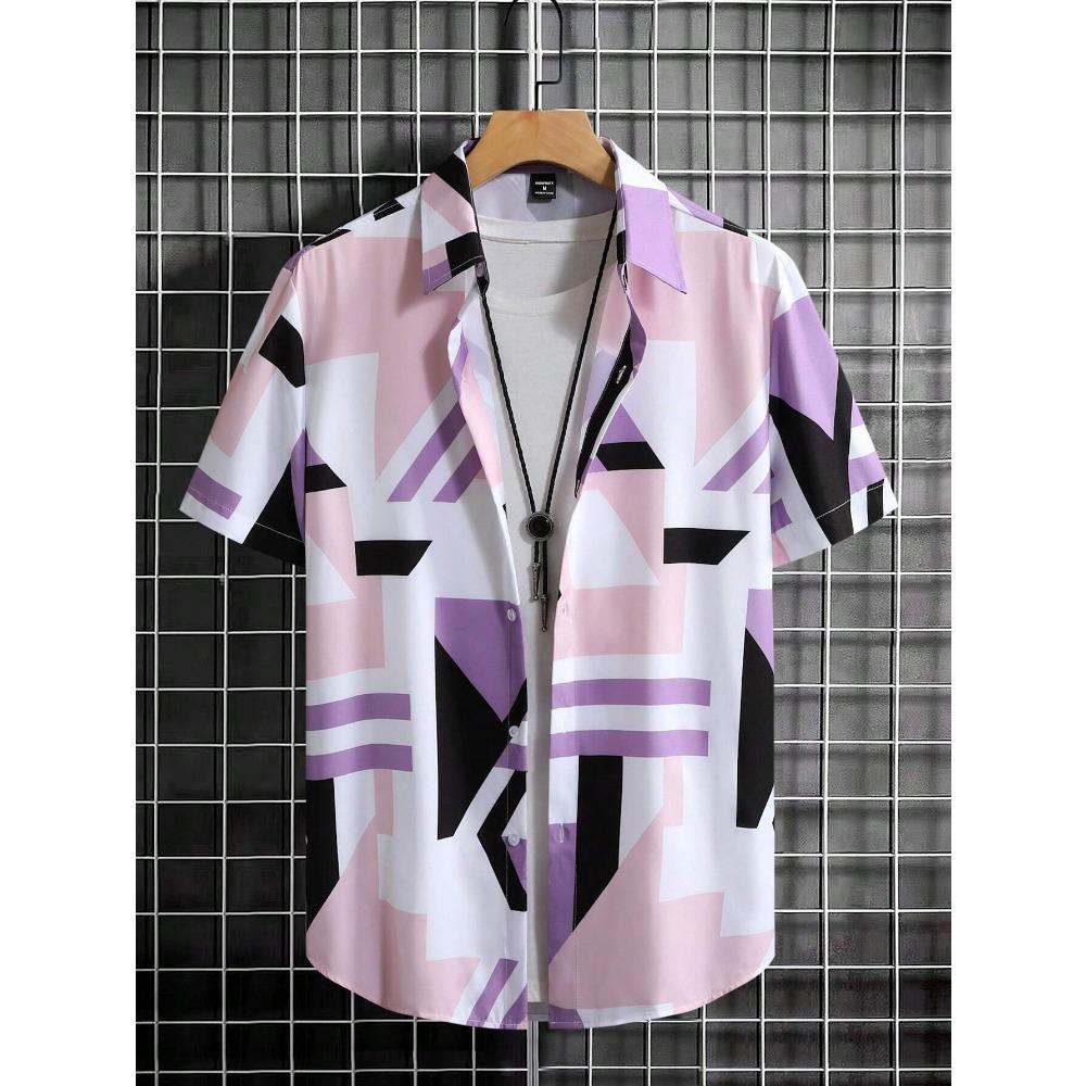 Manfinity Hypemode Men Geo Print Shirt Without Tee