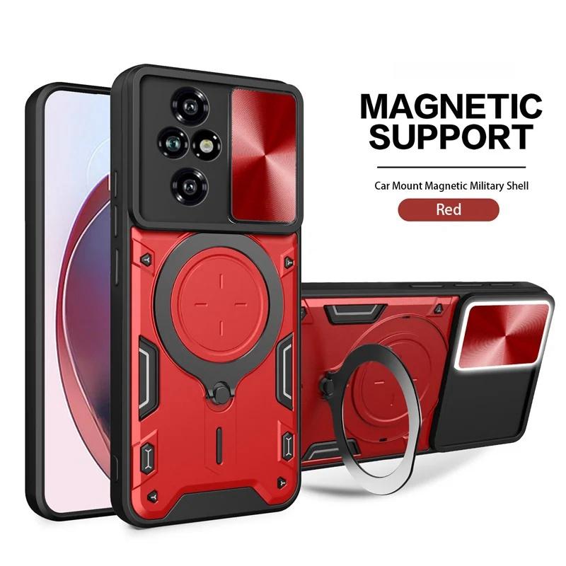 For Honor 200 5G Case Magnetic Ring Holder Armor Shockproof Phone Case For Honor 200 Lite Honor200 Pro 5G Camera Protector Cover For Honor 200