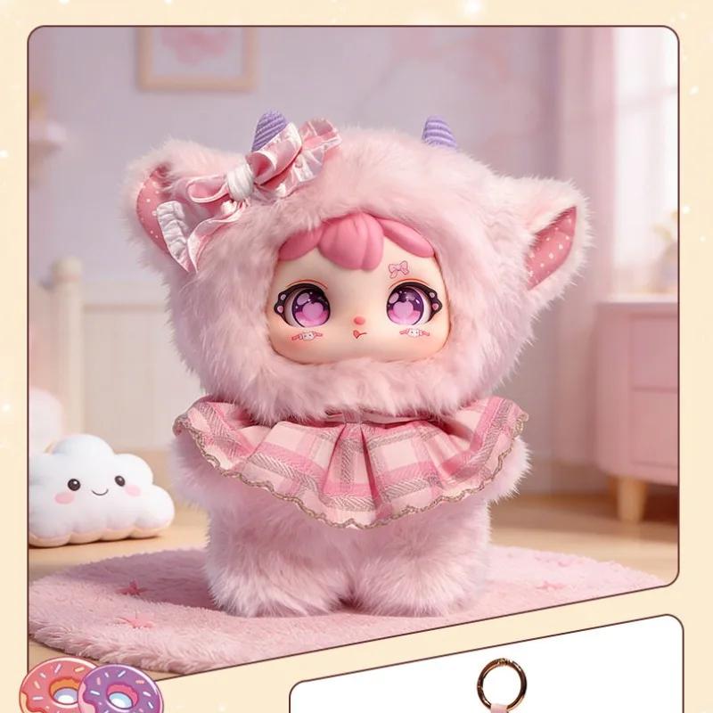 Cute Plush Doll Sweet Rabbit Vinyl Model Toy Gifts Bag Pendant