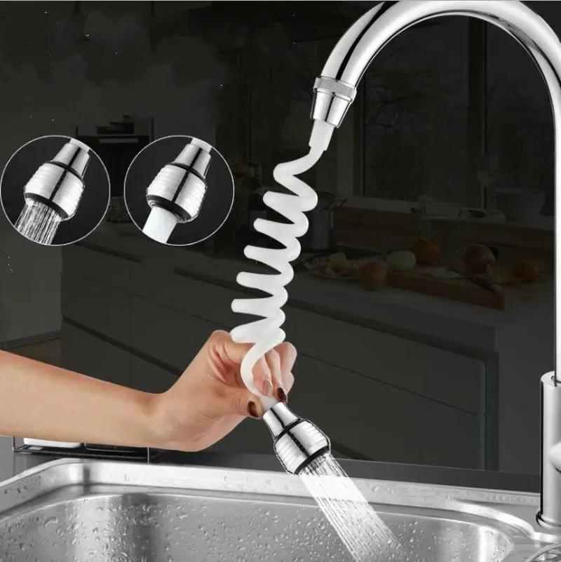360 Swivel Faucet Extenders Bubbler Waters Saving Tap Extender High Pressure FaucetAdapter Water Filter Nozzle Kitchen Accessory