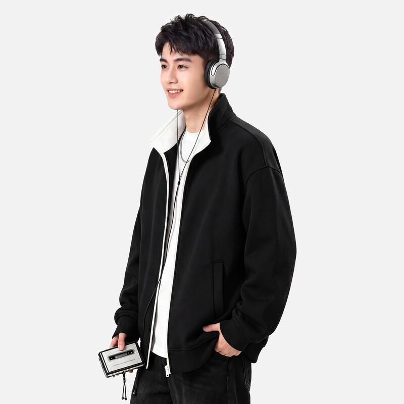 Warrior Men's Stand-Collar Colorblock Zip-Up Sweatshirt
