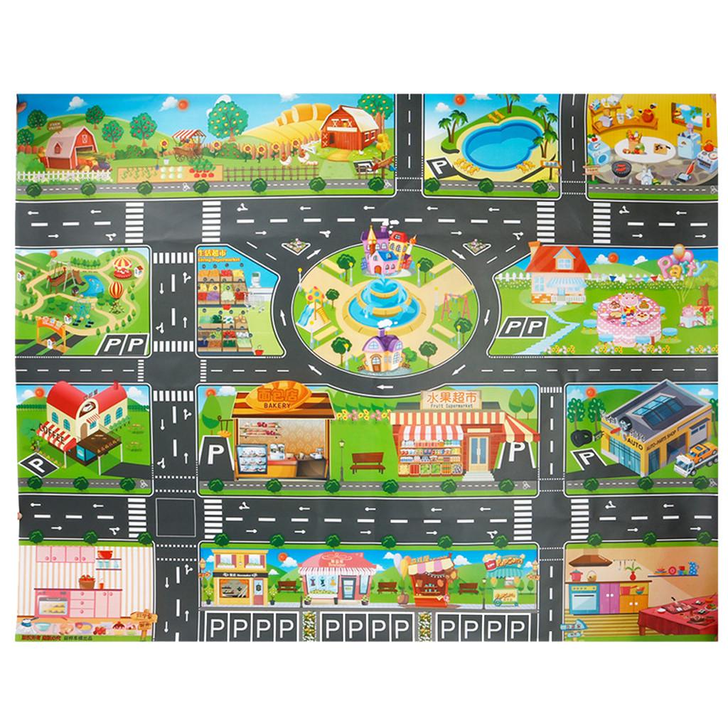 

Мягкий хлопковый коврик для маленьких детей, коврик для ползания, интерактивный игровой ковер для родителей и детей зелёный