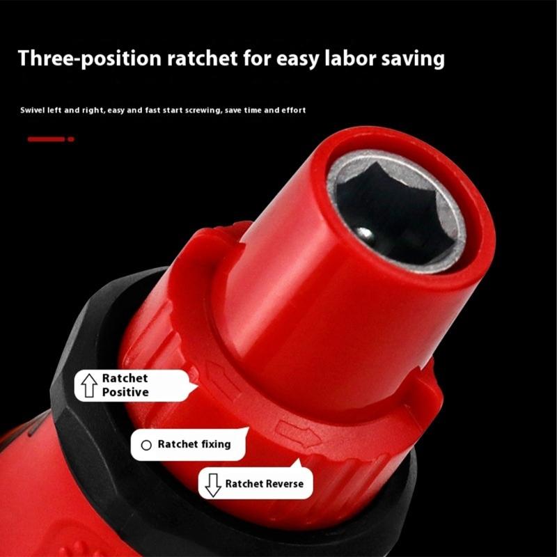 Professional 34pc Magnetic Screwdriver Kit Interchangeable Double Heads 3 Way Ratchet System Ergonomic Nonslip Handle