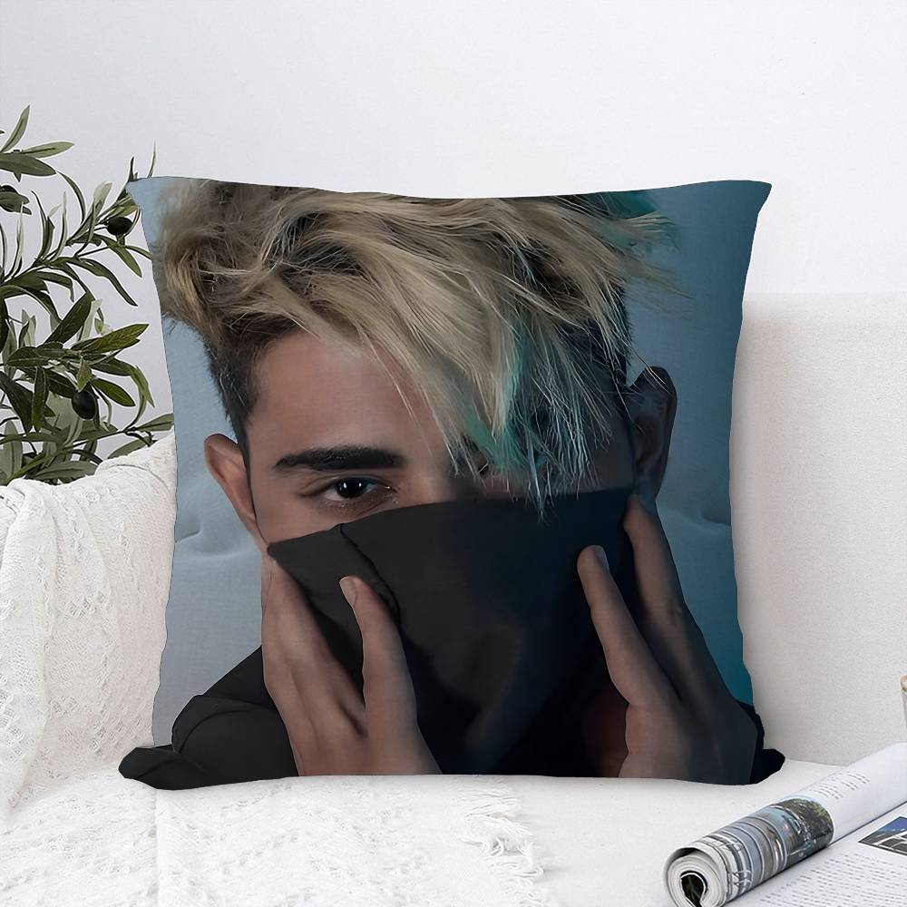 Federa per cuscino con stampa di J-Justin e B-Bieber, regalo a tema cartoni animati, copricuscino per camera da letto, casa, divano, sedia, decorazione per cuscino.