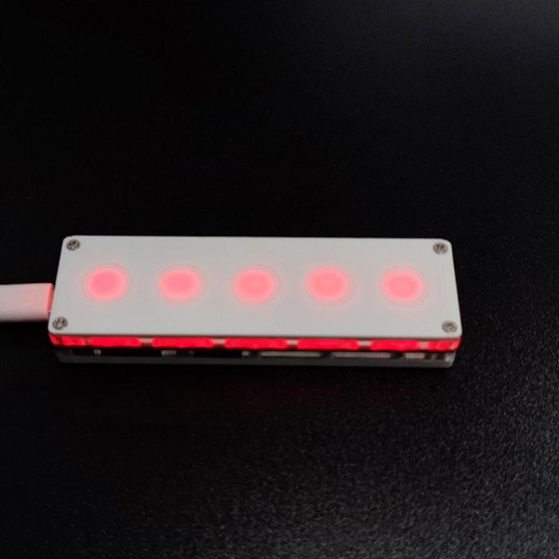 5-Key Mini Keyboard Programmable Macro Keyboard Touchable Multimedia Control Mechanical Keyboard Easy QWASD