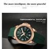 Mens Quartz Watch Magnetic Silicone Strap Luminous Hands Day Date Waterproof Wristwatches