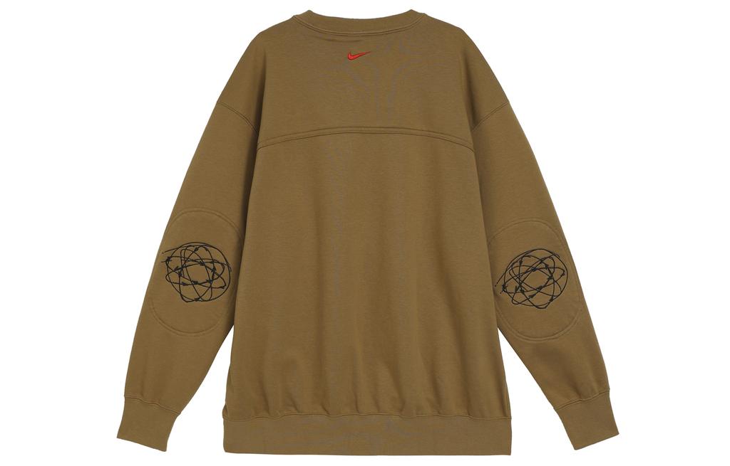 Nike X Futura Sweatshirts Unisex Brown Crew Neck Moderate Other fz0257-224