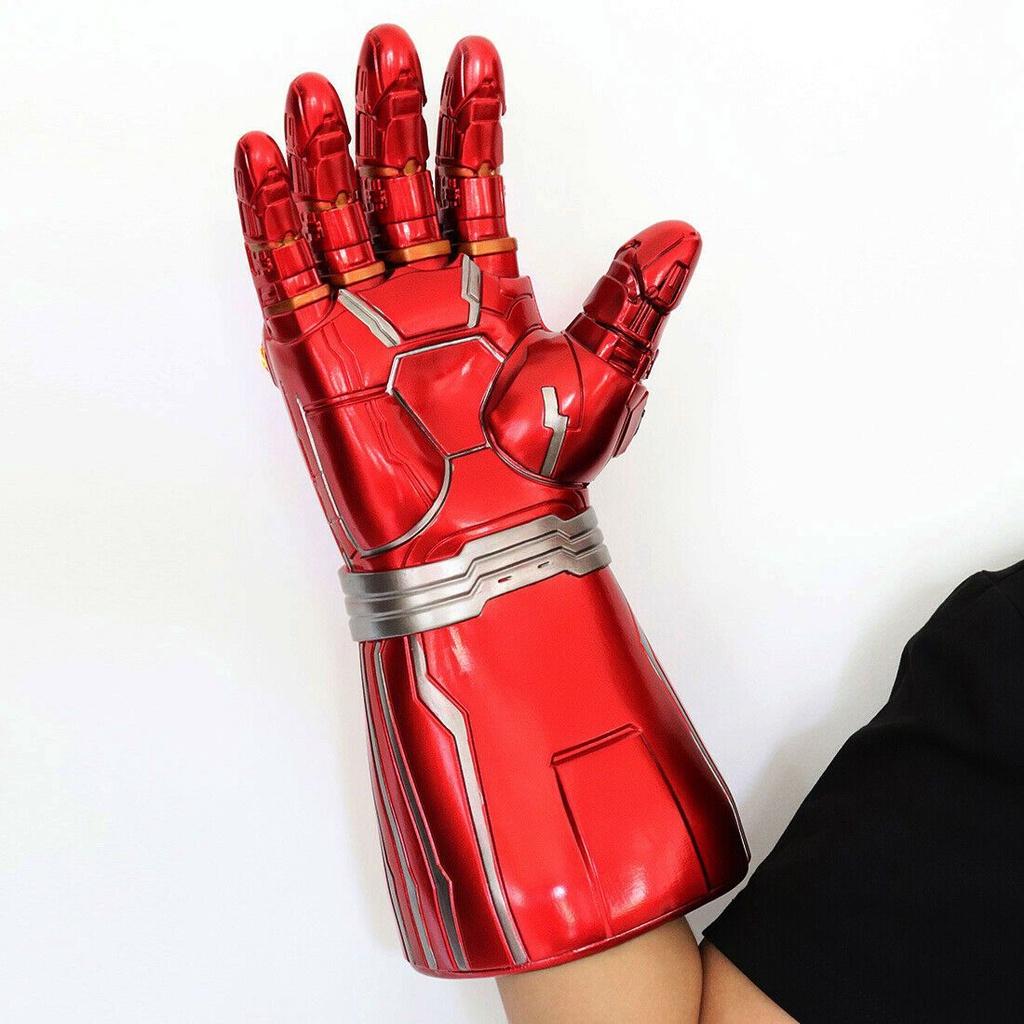 Iron Man LED-Handschuhe mit abnehmbaren Steinen für das ultimative Cosplay-Erlebnis