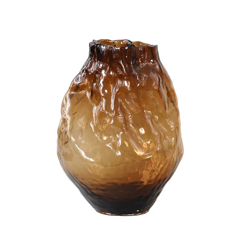 Luxury Glass Vase for Home Decor Modern Hotel Table Centerpiece Stylish Floral Arrangement