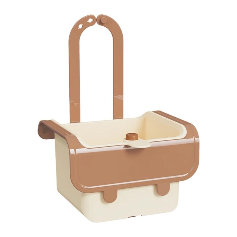 

Hanging Faucet Mounted Sink Strainer Basket Auto Dump Technology for Hand Release Waste Disposal Ideal for Small Kitchens and Apartments хаки