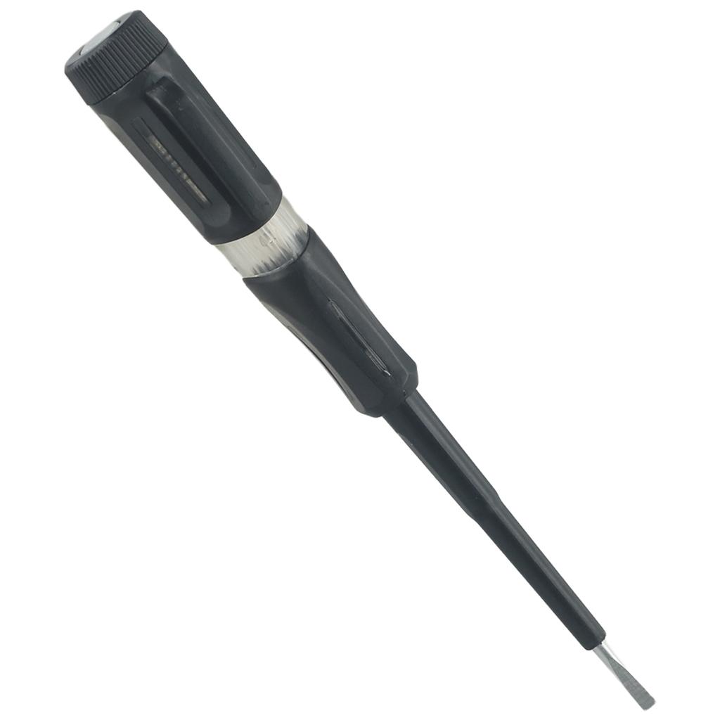 Circuit Tester Pen 15.5cm Dual Purpose Line Detector Stable Contact Performance Chrome Vanadium Steel Clip-on Cap