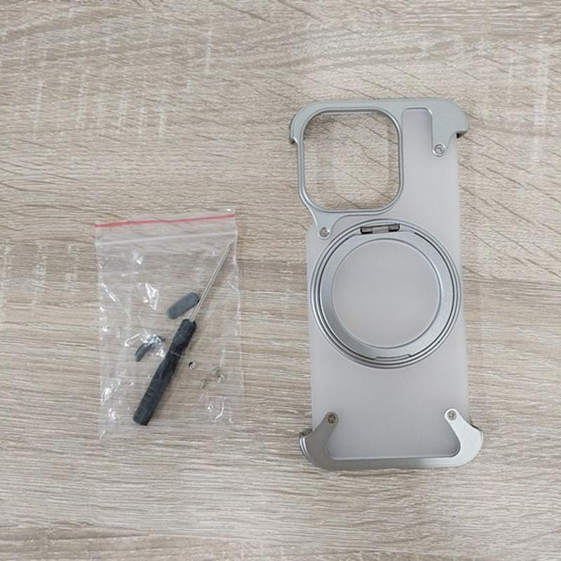 For iPhone 15 Pro Max Case Compatible with MagSafe Ring Kickstand Matte PC Phone Cover