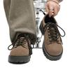 Amerikanische Retro-Schuhe Frühling Nische Maillard Plateau Niedrige Leder-Schuhe Lässig