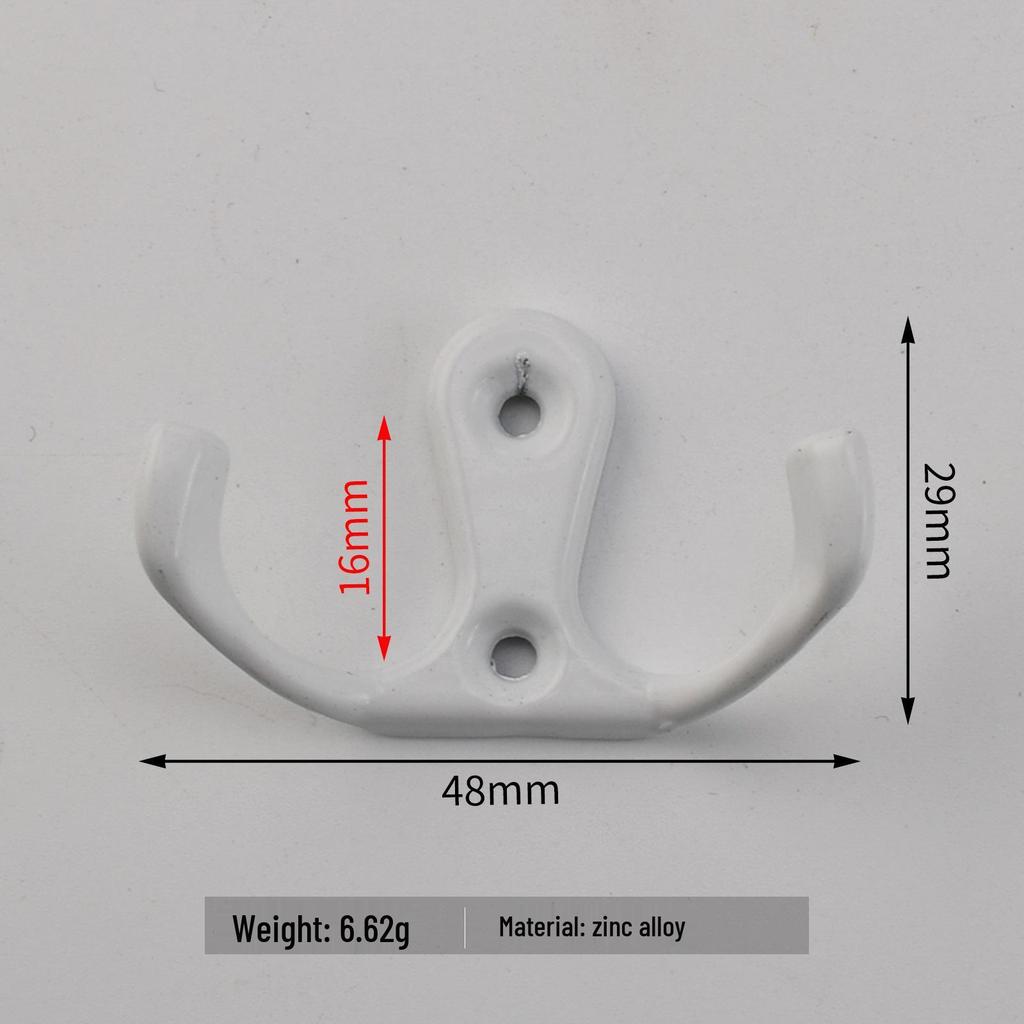 Modern Dual Hook for Wardrobes, Kitchens & Bathrooms – Wall Mounted Coat & Hat Hanger