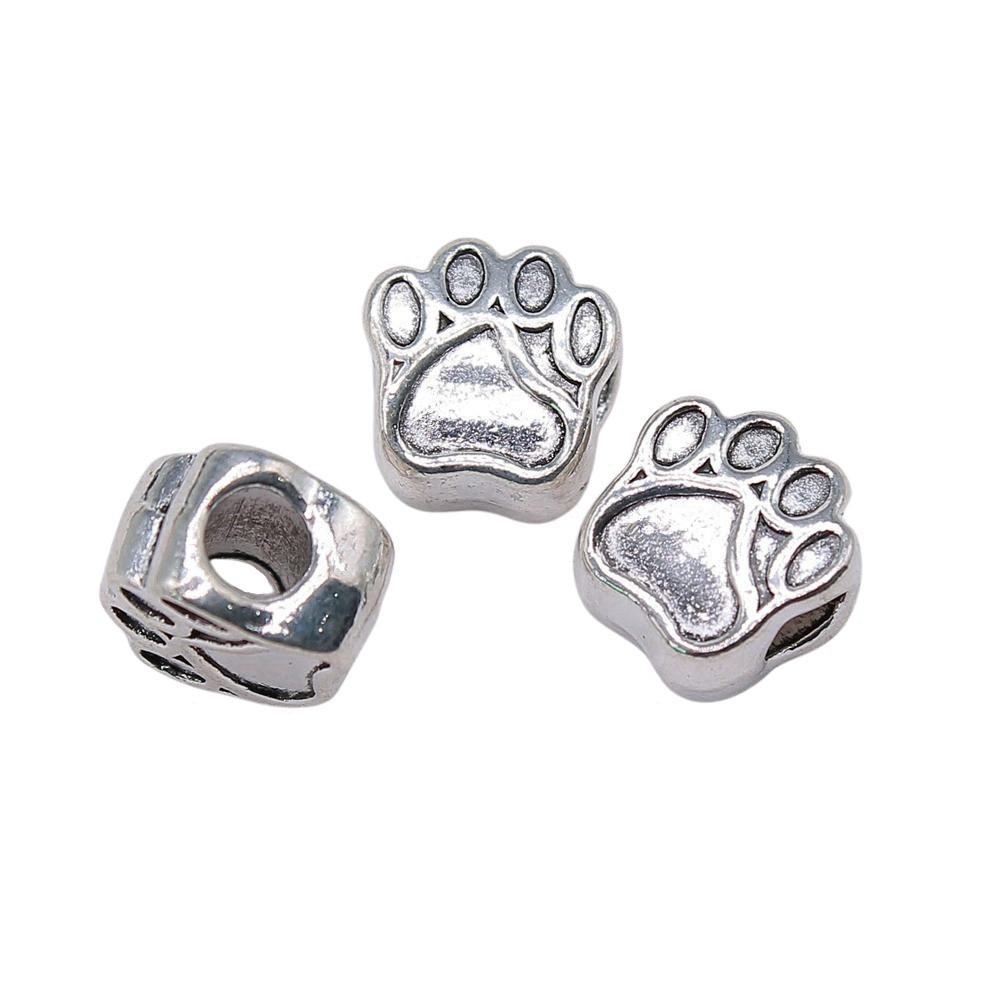 Animal Spacer Beads Large Hole Charms For Necklace Jewelry Making Starter Kit