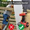 Clip-On Tool Belt&Drill Holder&Portable Hook Holster for Cordless Drill,Impact,Nailer,Tape Measure or Any Tools with Hanger Clip