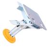 Trolley Brake Floor Lock Iron Galvanized Trolley Cart Lock with TPU Pad for 3in Casters